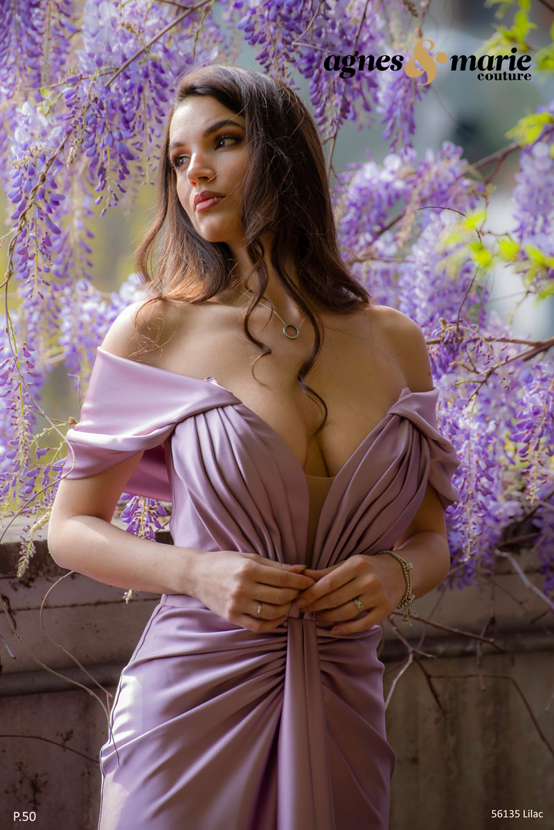  Produto: 56135 LILAC, Categoria: Vestidos de Cerimónia, Ano: 2023, Marca Agnes & Marie