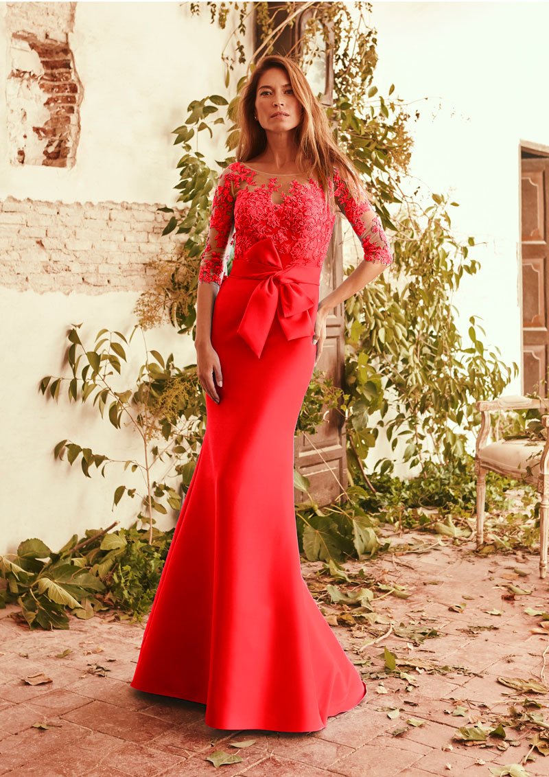  Produto: ATOL 32 RED, Categoria: Vestidos de Cerimónia, Ano: 2021, Marca Pronovias