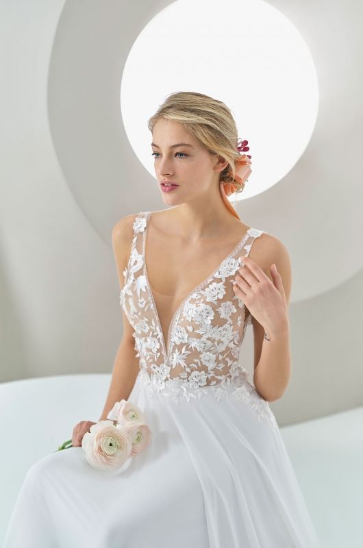  Produto: Mela, Categoria: Vestidos de Noiva, Ano: 2019, Marca Fiorinda Le Spose di Carlo Pignatellidi