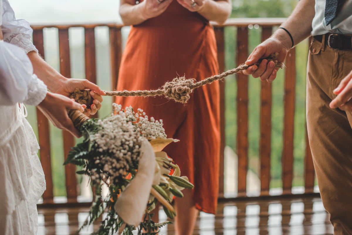 Imagem do casamento de Devon e Robert