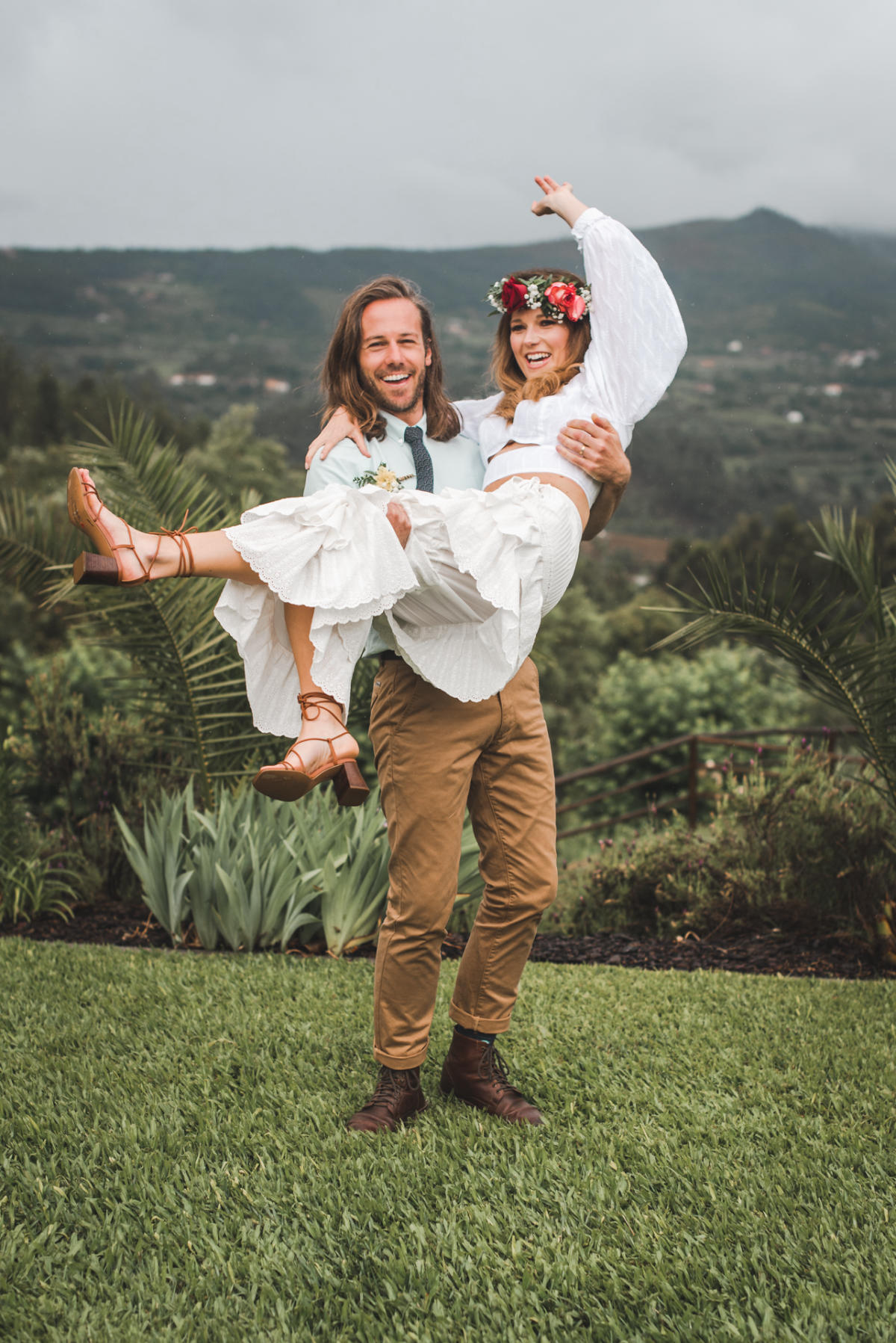 Imagem do casamento de Devon e Robert